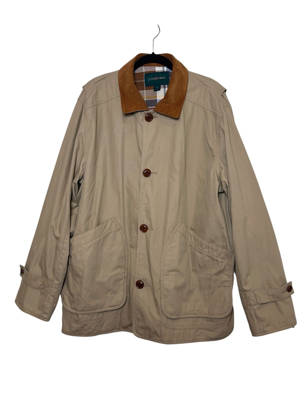 J. Crew Always chore coat barn jacket corduroy collar field heritage large XL